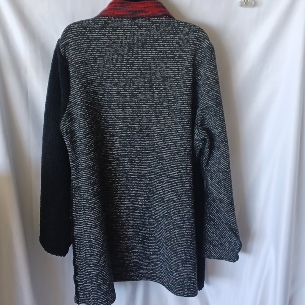 Coldwater Creek Black, White and Red Jacket - Picture 6 of 10